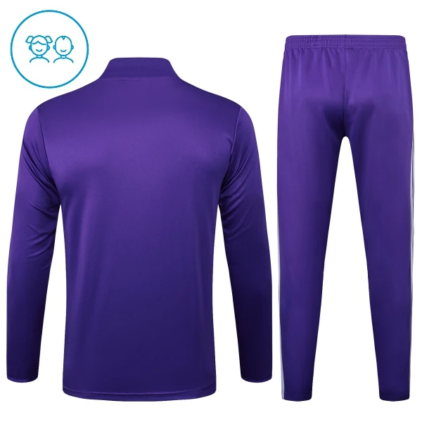 Real Madrid Träningströjasats Quarter-Zip Barn 2025/26 Lila