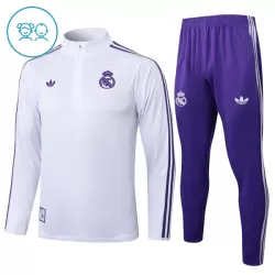 Real Madrid Träningströjasats Quarter-Zip Barn 2025/26 Vit