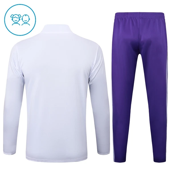 Real Madrid Träningströjasats Quarter-Zip Barn 2025/26 Vit