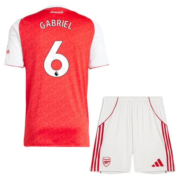 Arsenal Gabriel 6 Fotbollströja Barn Hemma 2025/26 Arsenal Gabriel 6 Fotbollströja Barn Hemma 2025/26