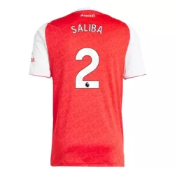 Arsenal Saliba 2 Fotbollströja Hemma 2025/26 Arsenal Saliba 2 Fotbollströja Hemma 2025/26