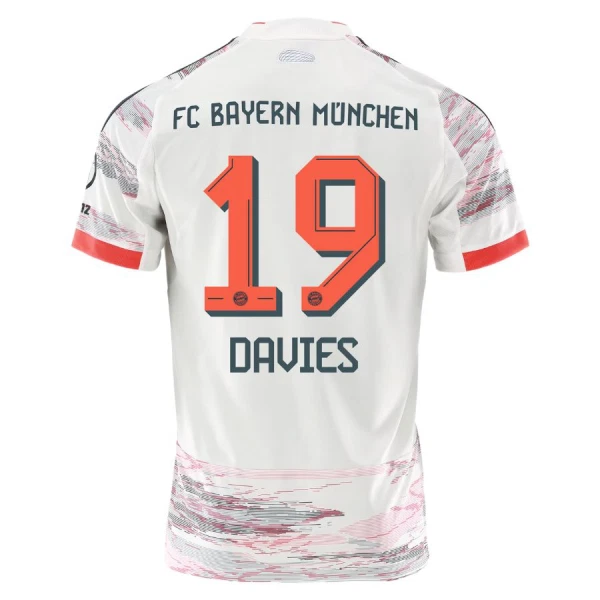 FC Bayern München Alphonso Davies 19 Fotbollströja Borta 2025/26 FC Bayern München Alphonso Davies 19 Fotbollströja Borta 2025/26