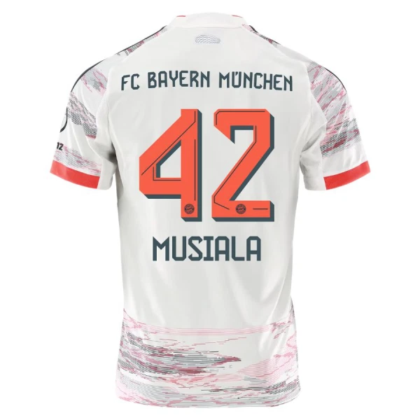 FC Bayern München Jamal Musiala 42 Fotbollströja Borta 2025/26 FC Bayern München Jamal Musiala 42 Fotbollströja Borta 2025/26