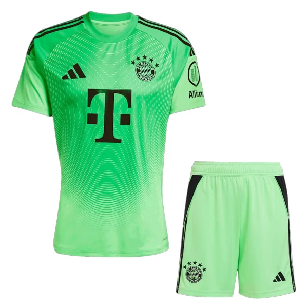FC Bayern München Målvakt Fotbollströja Barn 2025/26 Grön FC Bayern München Målvakt Fotbollströja Barn 2025/26 Grön