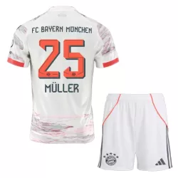 FC Bayern München Thomas Müller 25 Fotbollströja Barn Borta 2025/26