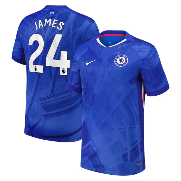 Chelsea James 24 Fotbollströja Hemma 2025/26 Chelsea James 24 Fotbollströja Hemma 2025/26