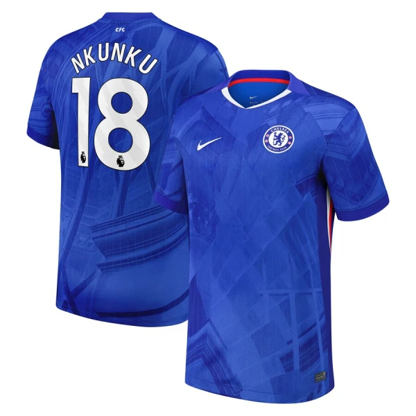Chelsea Nkunku 18 Fotbollströja Hemma 2025/26 Chelsea Nkunku 18 Fotbollströja Hemma 2025/26