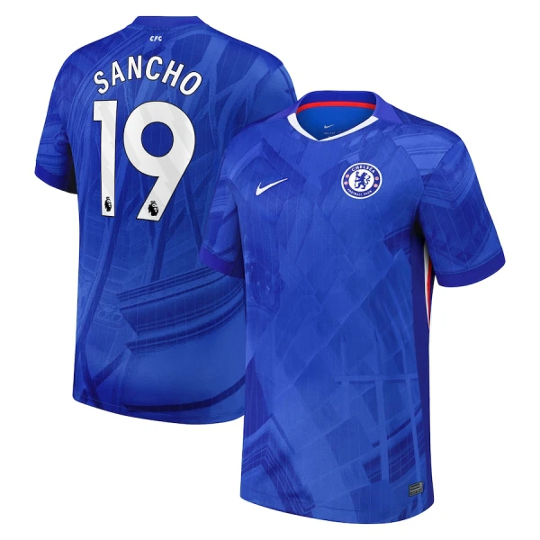 Chelsea Sancho 19 Fotbollströja Hemma 2025/26 Chelsea Sancho 19 Fotbollströja Hemma 2025/26