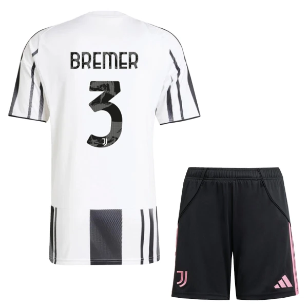 Juventus Bremer 3 Fotbollströja Barn Hemma 2025/26 Juventus Bremer 3 Fotbollströja Barn Hemma 2025/26