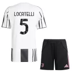 Juventus Locatelli 5 Fotbollströja Barn Hemma 2025/26