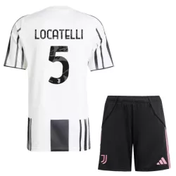 Juventus Locatelli 5 Fotbollströja Barn Hemma 2025/26 Juventus Locatelli 5 Fotbollströja Barn Hemma 2025/26