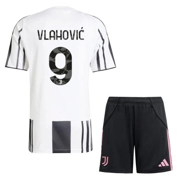 Juventus Vlahovic 9 Fotbollströja Barn Hemma 2025/26 Juventus Vlahovic 9 Fotbollströja Barn Hemma 2025/26
