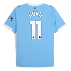 Manchester City Doku 11 Fotbollströja Hemma 2025/26 Manchester City Doku 11 Fotbollströja Hemma 2025/26
