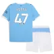 Manchester City Foden 47 Fotbollströja Barn Hemma 2025/26 Manchester City Foden 47 Fotbollströja Barn Hemma 2025/26