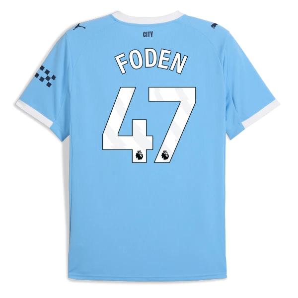 Manchester City Foden 47 Fotbollströja Hemma 2025/26 Manchester City Foden 47 Fotbollströja Hemma 2025/26