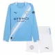 Manchester City Fotbollströja Barn Hemma 2025/26 Långärmad Manchester City Fotbollströja Barn Hemma 2025/26 Långärmad