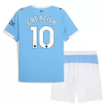 Manchester City Grealish 10 Fotbollströja Barn Hemma 2025/26