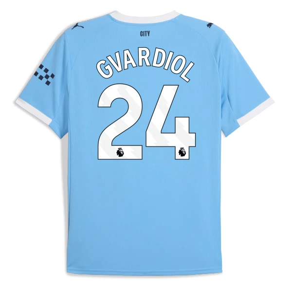 Manchester City Gvardiol 24 Fotbollströja Hemma 2025/26 Manchester City Gvardiol 24 Fotbollströja Hemma 2025/26