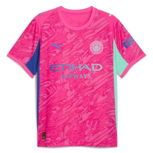 Manchester City Målvakt Fotbollströja 2025/26 Rosa Manchester City Målvakt Fotbollströja 2025/26 Rosa