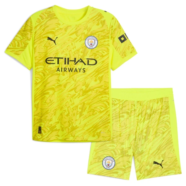 Manchester City Målvakt Fotbollströja Barn 2025/26 Gul Manchester City Målvakt Fotbollströja Barn 2025/26 Gul