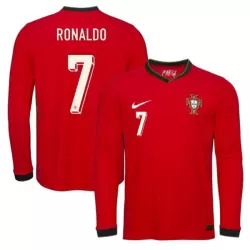 Portugal Ronaldo 7 Fotbollströja Hemma 2025 Långärmad Portugal Ronaldo 7 Fotbollströja Hemma 2025 Långärmad