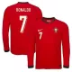 Portugal Ronaldo 7 Fotbollströja Hemma 2025 Långärmad Portugal Ronaldo 7 Fotbollströja Hemma 2025 Långärmad