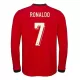 Portugal Ronaldo 7 Fotbollströja Hemma 2025 Långärmad