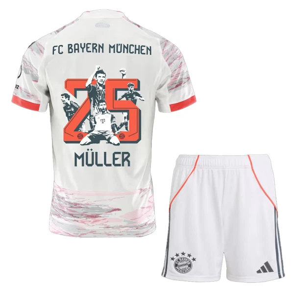 FC Bayern München Thomas Müller 25 Fotbollströja Barn Borta 2025/26 - Speciell FC Bayern München Thomas Müller 25 Fotbollströja Barn Borta 2025/26 - Speciell