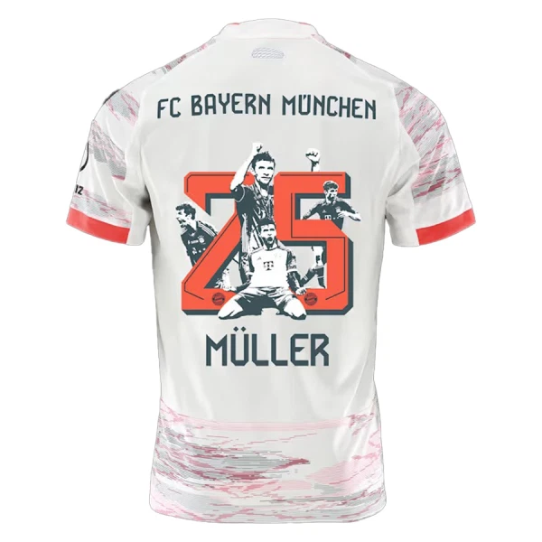 FC Bayern München Thomas Müller 25 Fotbollströja Borta 2025/26 - Speciell FC Bayern München Thomas Müller 25 Fotbollströja Borta 2025/26 - Speciell