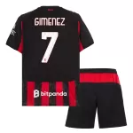 AC Milan Gimenez 7 Fotbollströja Barn Hemma 2025/26