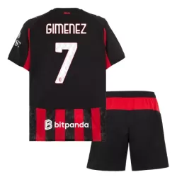 AC Milan Gimenez 7 Fotbollströja Barn Hemma 2025/26