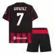 AC Milan Gimenez 7 Fotbollströja Barn Hemma 2025/26 AC Milan Gimenez 7 Fotbollströja Barn Hemma 2025/26