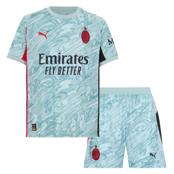 AC Milan Målvakt Fotbollströja Barn 2025/26 Blå AC Milan Målvakt Fotbollströja Barn 2025/26 Blå