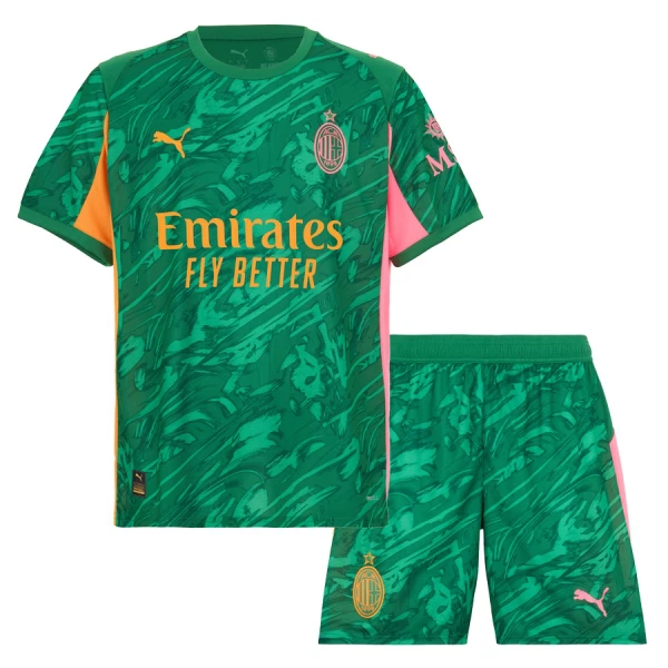 AC Milan Målvakt Fotbollströja Barn 2025/26 Grön