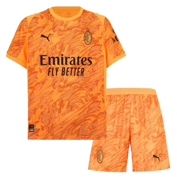 AC Milan Målvakt Fotbollströja Barn 2025/26 Orange AC Milan Målvakt Fotbollströja Barn 2025/26 Orange