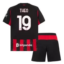 AC Milan Theo 19 Fotbollströja Barn Hemma 2025/26