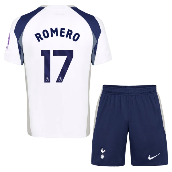 Tottenham Hotspur Romero 17 Fotbollströja Barn Hemma 2025/26 Tottenham Hotspur Romero 17 Fotbollströja Barn Hemma 2025/26