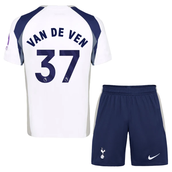 Tottenham Hotspur Van De Ven 37 Fotbollströja Barn Hemma 2025/26 Tottenham Hotspur Van De Ven 37 Fotbollströja Barn Hemma 2025/26