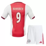 Ajax Amsterdam Brobbey 9 Fotbollströja Barn Hemma 2025/26