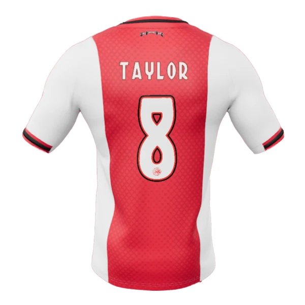 Ajax Amsterdam Taylor 8 Fotbollströja Hemma 2025/26 Ajax Amsterdam Taylor 8 Fotbollströja Hemma 2025/26