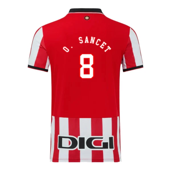 Athletic Bilbao O. Sancet 8 Fotbollströja Hemma 2025/26 Athletic Bilbao O. Sancet 8 Fotbollströja Hemma 2025/26