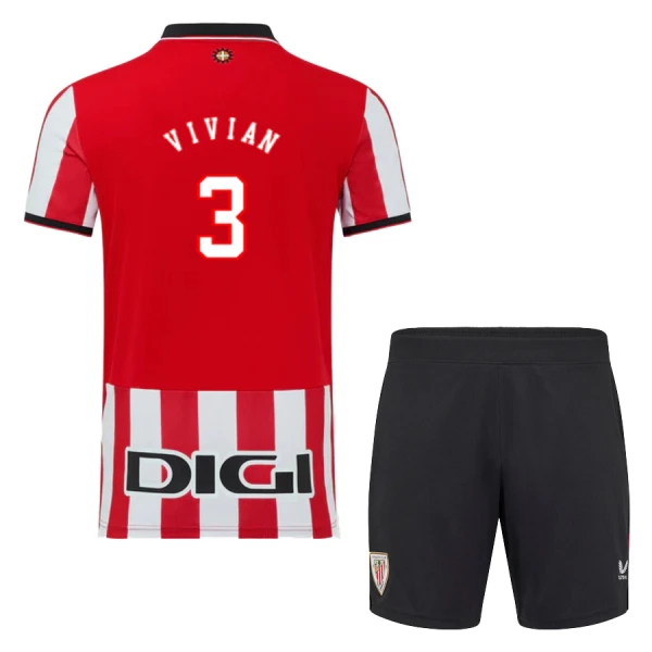 Athletic Bilbao Vivian 3 Fotbollströja Barn Hemma 2025/26 Athletic Bilbao Vivian 3 Fotbollströja Barn Hemma 2025/26