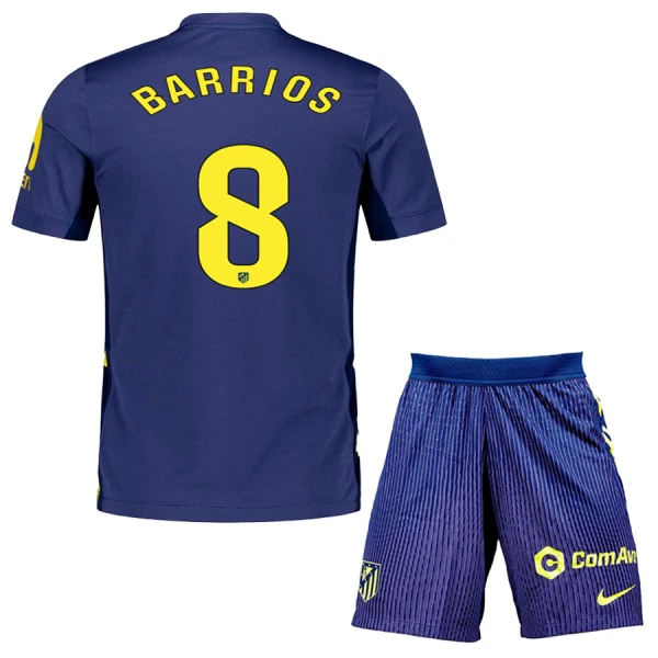 Atlético Madrid Barrios 8 Fotbollströja Barn Borta 2025/26 Atlético Madrid Barrios 8 Fotbollströja Barn Borta 2025/26
