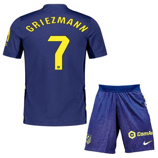 Atlético Madrid Griezmann 7 Fotbollströja Barn Borta 2025/26 Atlético Madrid Griezmann 7 Fotbollströja Barn Borta 2025/26