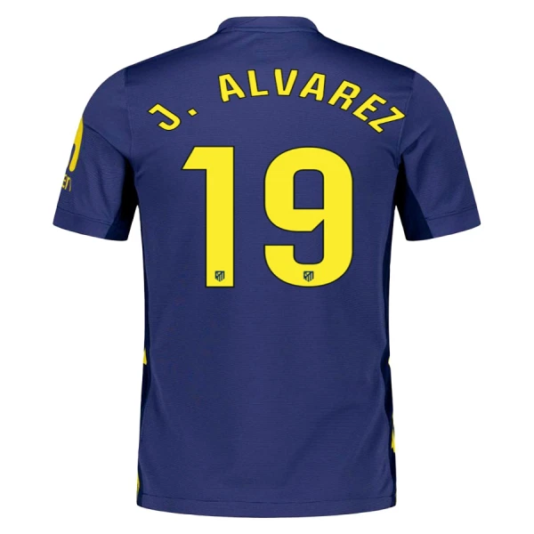 Atlético Madrid J. Alvarez 19 Fotbollströja Borta 2025/26 Atlético Madrid J. Alvarez 19 Fotbollströja Borta 2025/26