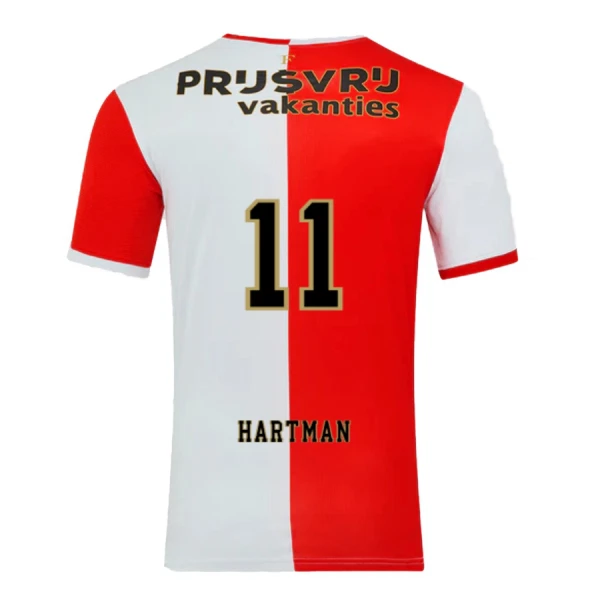 Feyenoord Rotterdam Hartman 11 Fotbollströja Hemma 2025/26 Feyenoord Rotterdam Hartman 11 Fotbollströja Hemma 2025/26