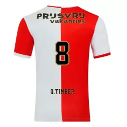 Feyenoord Rotterdam Q. Timber 8 Fotbollströja Hemma 2025/26 Feyenoord Rotterdam Q. Timber 8 Fotbollströja Hemma 2025/26