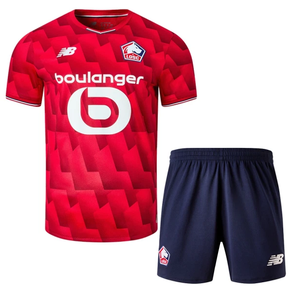 Lille OSC Fotbollströja Barn Hemma 2025/26 Lille OSC Fotbollströja Barn Hemma 2025/26