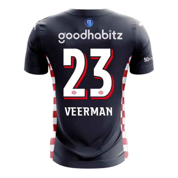 PSV Eindhoven Veerman 23 Fotbollströja Borta 2025/26