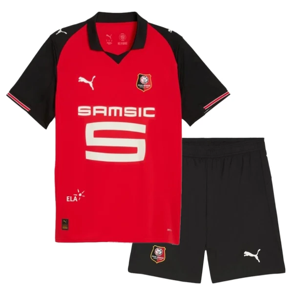 Stade Rennais Fotbollströja Barn Hemma 2025/26